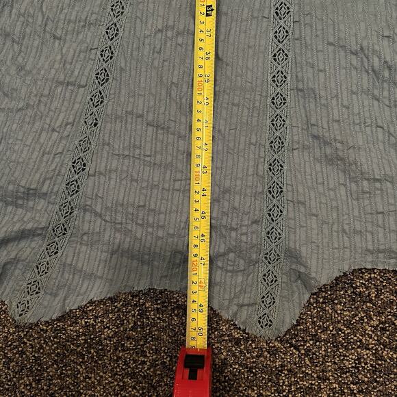 Free People Bella Mint Blue Boho One Shoulder Maxi Dress Size S Festival - Picture 11 of 15